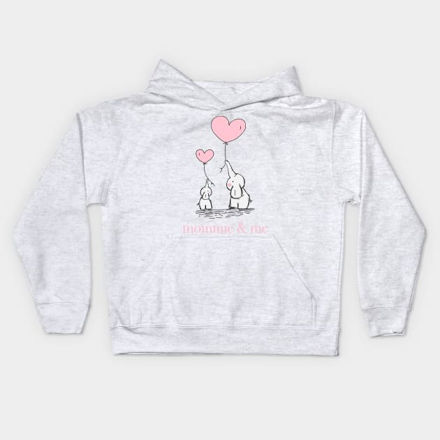 mommie & me time Kids Hoodie by TexasTeez